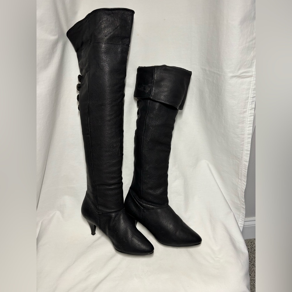 Pacific Casuals Black Leather Boots 8M